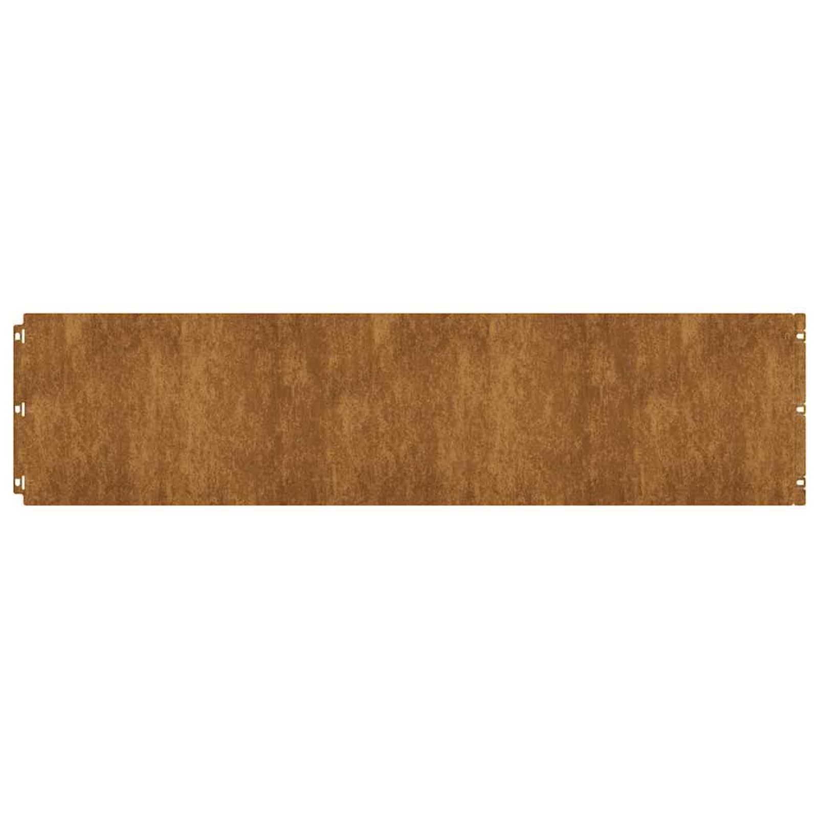 Gecheer Bordure per Prato, Flessibili 25 x 103 cm in Acciaio Corten con Sistema di Connessione Rapida per Giardini Aiuole Vialetti e Cortili