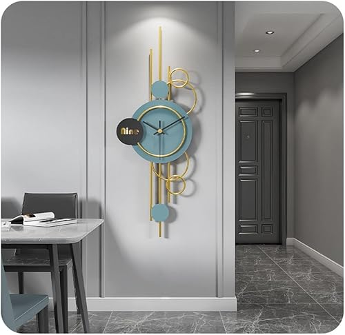 Miniatura 5 de Reloj de pared - Reloj de pared grande para decoración de sala de estar, estilo nórdico, moderno, silencioso, sin tictac, funciona con pilas, sin