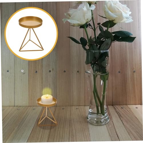 Cabilock Geometric Iron Candle Holder Iron Art Candlestick Metal Candlestick Iron Candle Holders Candle Holder Decor Candle Decor Geometric Candle Stand Tealight Holder Tealight Stand