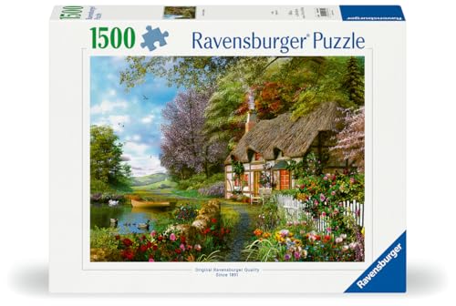 Ravensburger - Puzzle Adulte - Puzzle 1500 pièces - Cottage de Campagne - Adultes et Enfants à partir de 14 Ans - Puzzle de qualité supérieure - 12000700