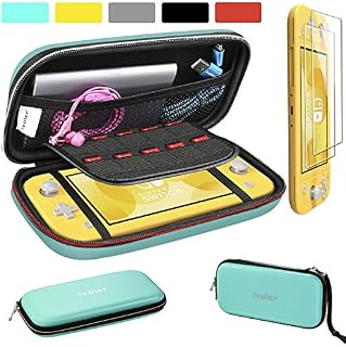 Carry Case for Nintendo Switch Lite with 2 Pack Screen Protector, iVoler Ultra