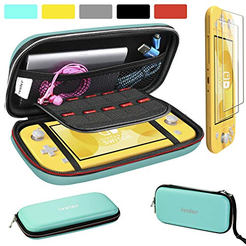 Carry Case for Nintendo Switch Lite with 2 Pack Screen Protector, iVoler Ultra