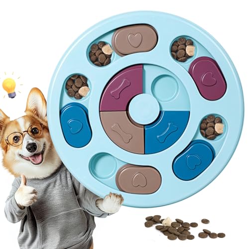 Hundespielzeug Intelligenz, Intelligenzspielzeug für Hunde, IQ-Training, waschbar, Intelligenzspielzeug für Hunde, waschbares Hundeleckerli-Spielzeug, Hundespielzeug für Welpen und Katzen (Blau)
