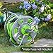 Metal YESTAR Water Hose Reel Cart,Hold 100 Ft of 5/8 Inch Hose,Portable Hose Reels for Outside.Storage and Watering