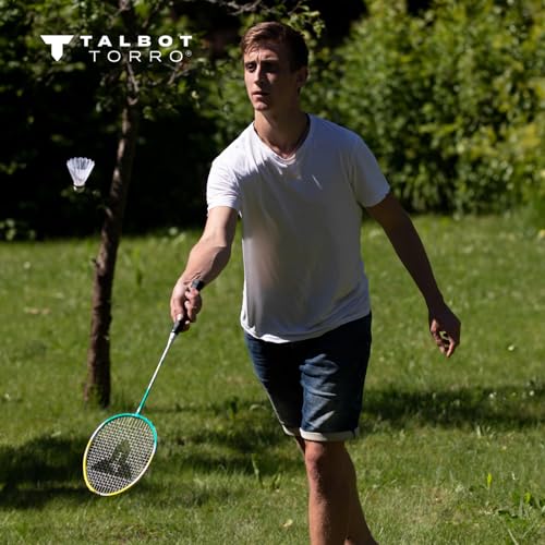 Talbot Torro 2-Fighter Premium Badminton Set, 2 Light and Practical Aluminum Rackets, 2 Shuttlecocks, in a Beautiful Bag, 449412 - Image 3