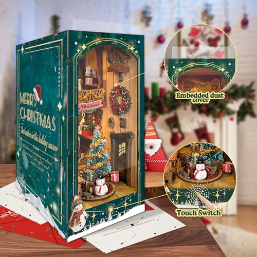 STRUCWOOD Jingle Cabin Christmas Book Nook Kit thumbnail 3