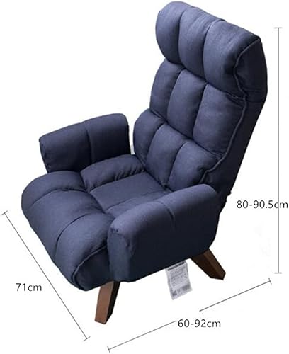 Miniatura 2 de ZHUHW - Sillón para sala de estar, dormitorio, muebles de tela giratoria, silla decorativa giratoria de bajo espacio de ocio