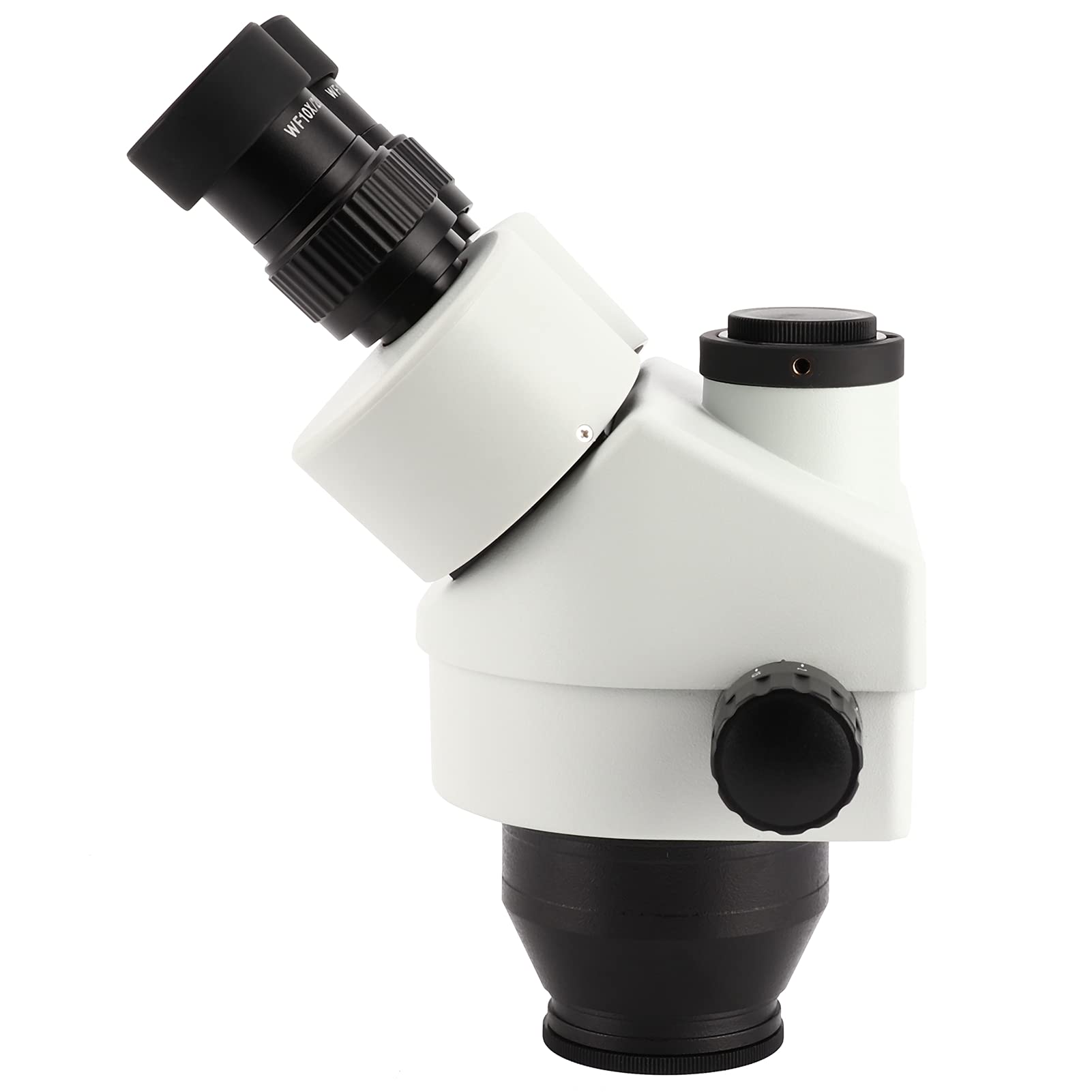 ViaGasaFamido Microscopio Trinocular 7X-45X, Lente de Zoom 0.7-4.5X, Ocular WF10X 30mm, Inclinación 45 Grados, Rotación 360 Grados, para Observación con Microscopio Estéreo (con Lente Objetivo 2.0X)