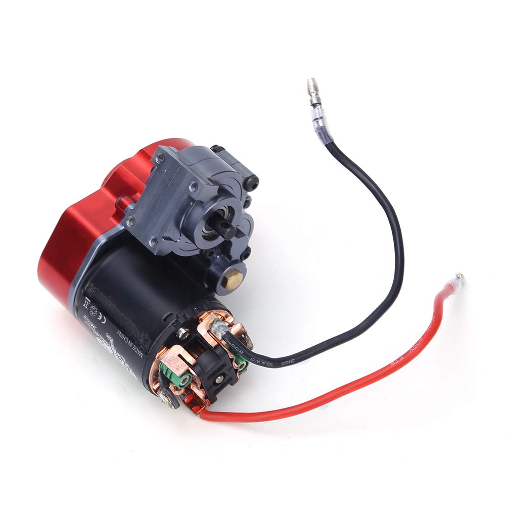 RC Gearbox with Motor, Metal Full Gearbox 1/10 Remote Control Car Metal RC Gearbox Metal Full with 540 Motor 55T Fit for Control Car for RC Part