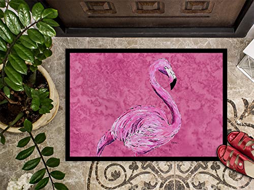 Caroline's Treasures Flamingo on Pink Indoor or Outdoor Doormat, 24 inches x 36 inches, Multicolor, 61 x 91 cm (Rectangular) - Image 2