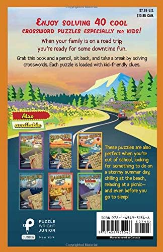 Crossword Puzzles for a Road Trip (Puzzlewright Junior Crosswords)