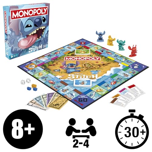 Monopoly Disney Stitch Edition Brettspiel - Englische Version – Bild 3