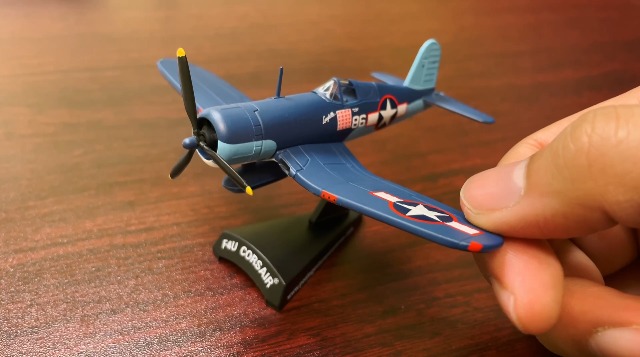Amazon.com: Daron Postage Stamp F4U Corsair 1/100 Pappy BOYINGTON