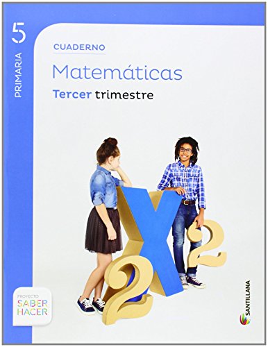 Portada de Cuaderno Matematicas 3-5ºprimaria. Saber Hacer