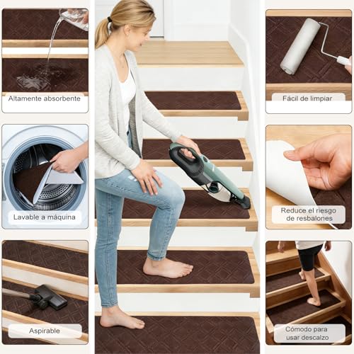 La mejor selección de Alfombras de escalera los mejores 5. 6 Imagen adicional
