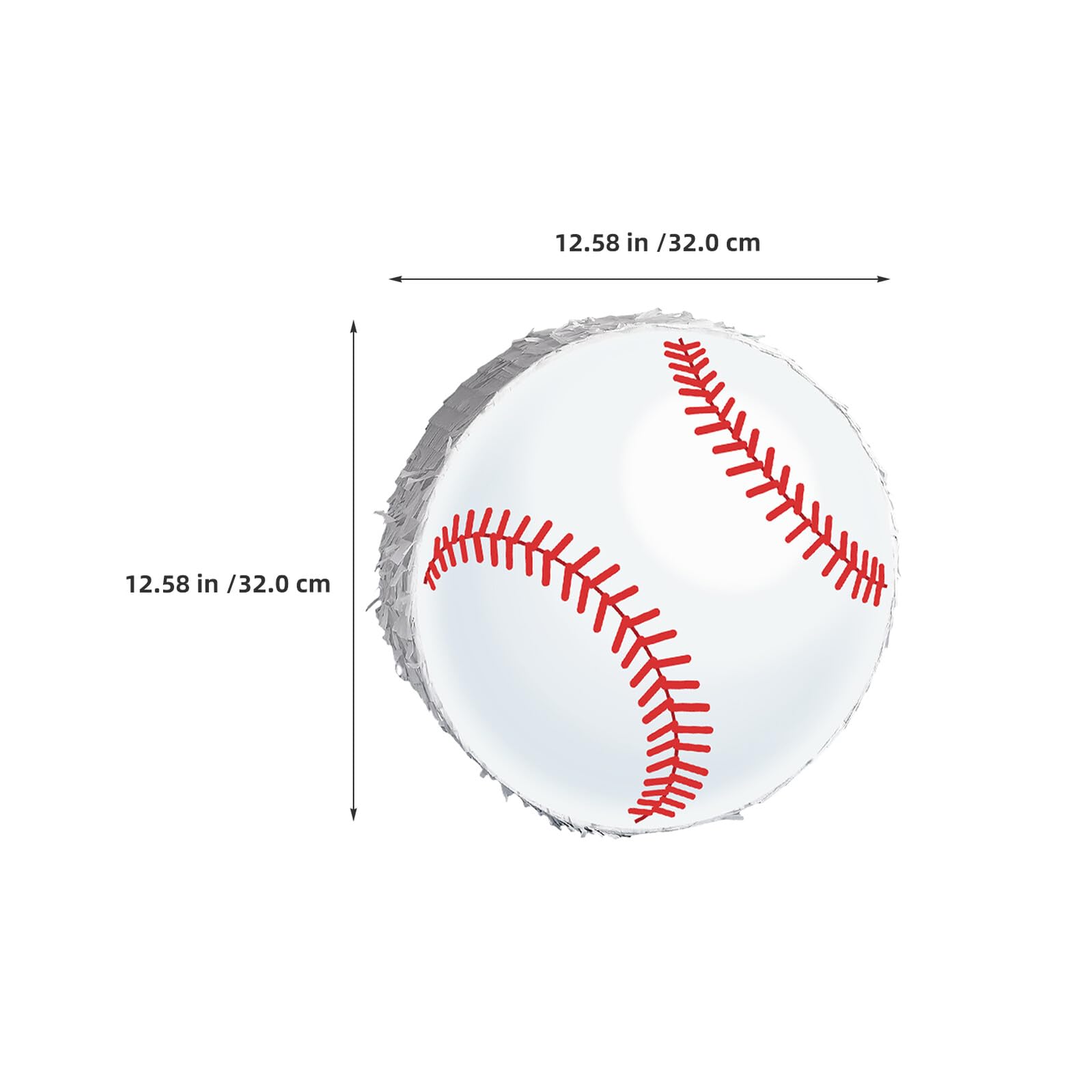 Piñata de Béisbol Colgante para Fiestas Infantiles con Bate y Antifaz Decoración Temática Deportiva para Cumpleaños Juego Recreativo para Papel Resistente y Confeti Incluido