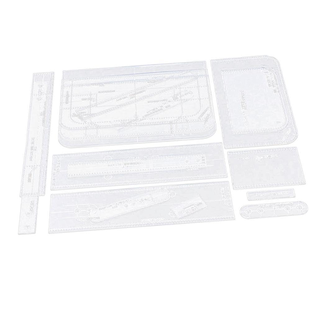 Yixannx Diy Clear Acrylic Template Positioning Ruler Essential For Mastering Leathercraft And Quilting Techniques Acrylic Templates For Leather Shoulder Bag