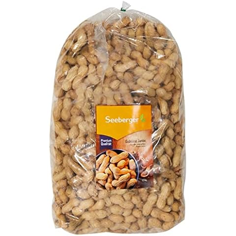 Seeberger Erdnüsse Jumbo Riesen: Große Erdnüsse in Schale - schonend geröstet - intensiver Geschmack mit zartem Butter-Aroma (1 x 2,5 kg) Cover