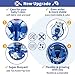 Swimbobo Baby Pool Float Inflatable Transparent Monster Infant Swim Float with Cloth Safety Seat Pool Toys for Kids 6-36 Months (Blue)