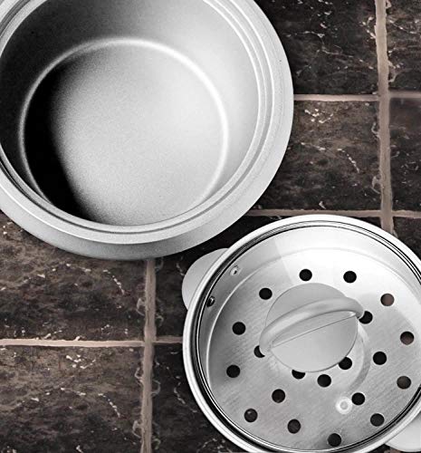 Oster 6-Cup Rice Cooker with Steamer, Red (004722-000-000) - Image 5