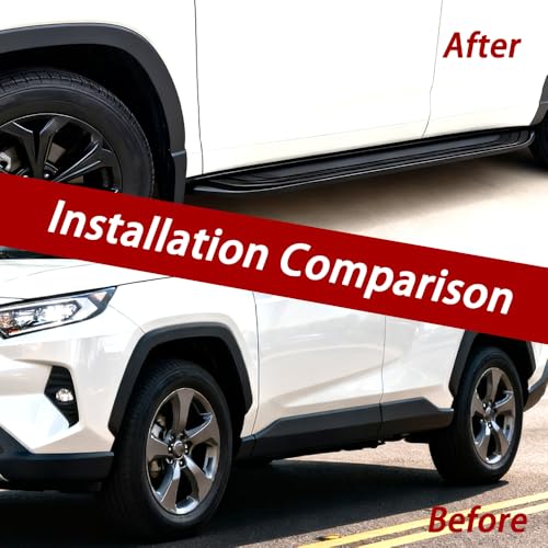 Estribos laterales aluminio negro para Toyota RAV4 2019-2025 miniatura 4