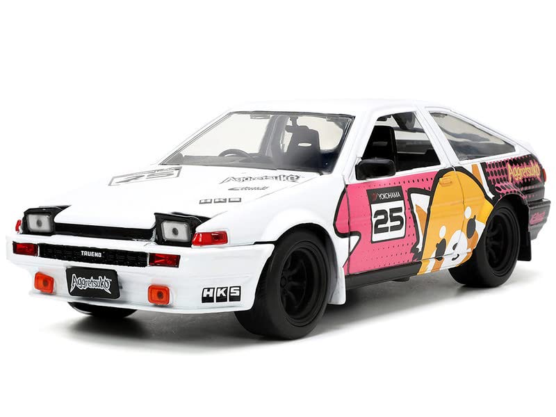 Jada Toyota Trueno AE86 トヨタ　トレノ　1/24 1/24 Jada Toyota Trueno AE86 (White with Black Hood) JDM