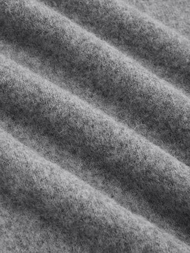 CIDER Womens Oversized Knit Sweater Pullover Crew Neck Casual Jumper Cozy Sweaters Grey3