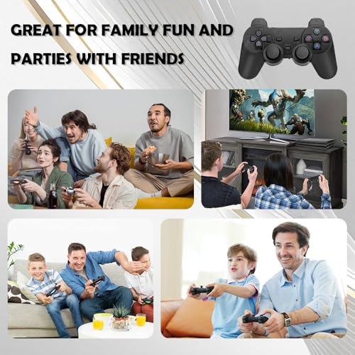 Zikynn M8 Retro Game Console With 2 Wireless Controllers, 64GB, Over 20,000 Classic Games, Ideal Gaming Gift For Boys And Adults - 3