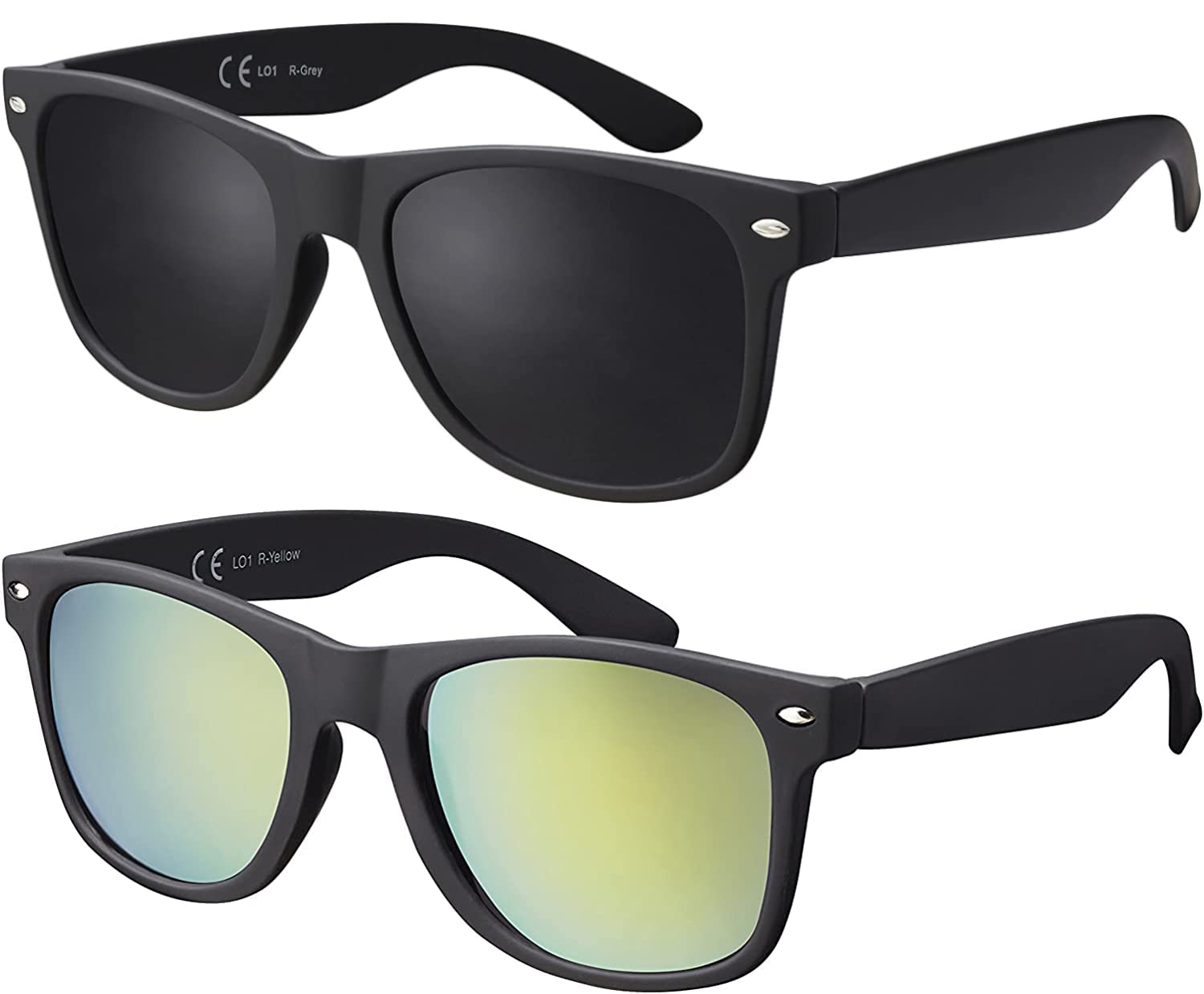 La Optica B.L.M. UV400 CAT 3 CE Unisex Sonnenbrille inkl. Brillenbeutel Putztuch - Verspiegelt, Polarisiert, Gradient Varianten