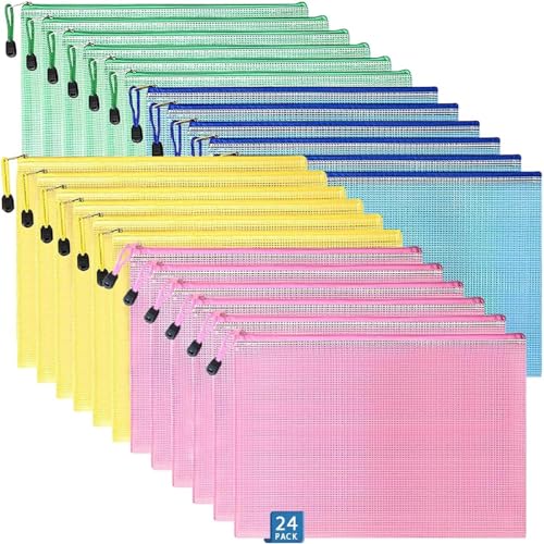 Dokumententaschen Selbstklebend Dokumententasche A4 A5 A6 Mit Reißverschluss – 15 Stück In 5 Dokumententasche A4 Abheftbar - Foto 9