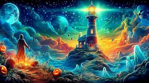 Puzzle de faro de 1000 piezas para noches de entretenimiento creativo en familia