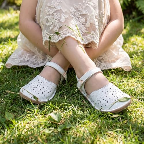 Image of THEE BRON Toddler Floral Cutout Closed Toe Sandals for Girls Breathable Summer Shoes