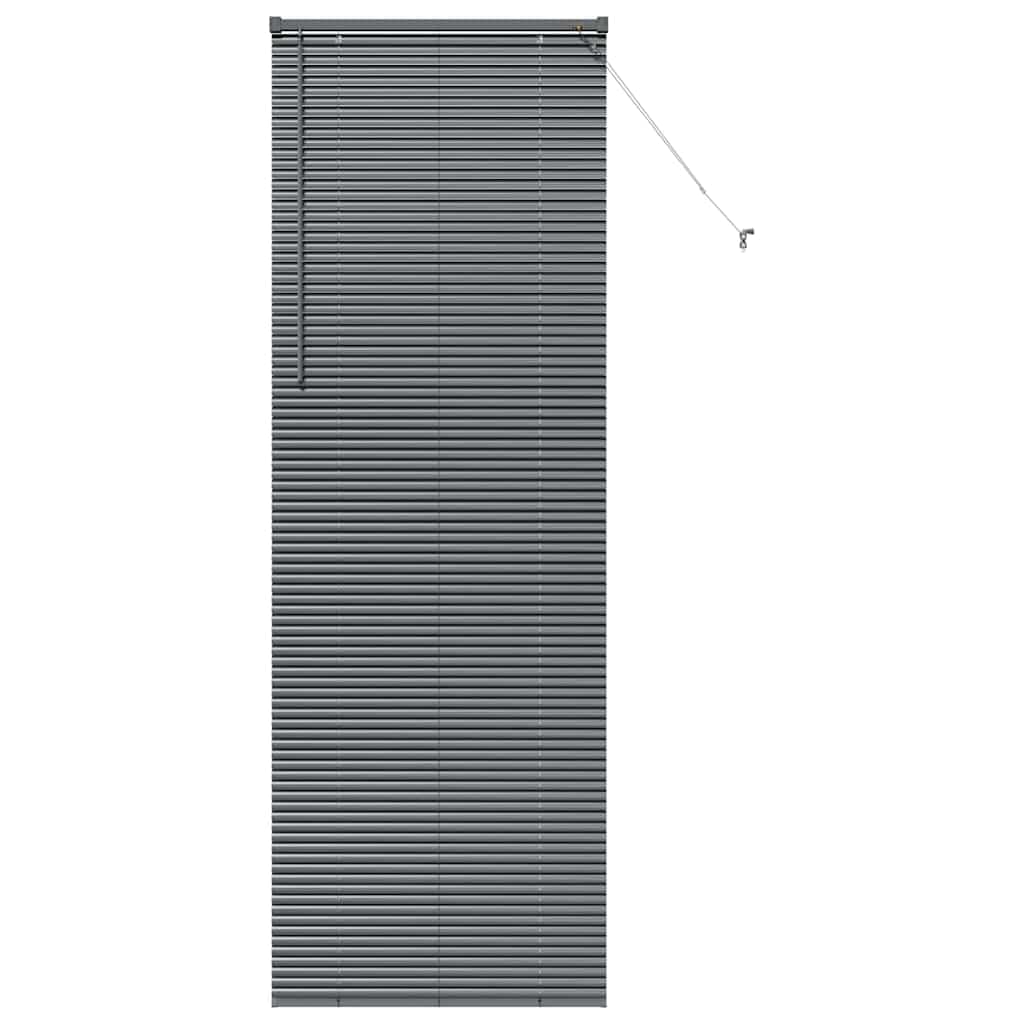 vidaXL Venetian Blinds Dark Grey 220 x 75 cm Aluminium — image 1