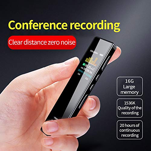16 GB Digitale Spraakrecorder, Fuobecie Usb Professionele Dictafoon Spraakgestuurde Recorder Met Mp3-speler, Audiorecorder Stereo Hd-opname Voor Lezingen Meeting Class - Image 5