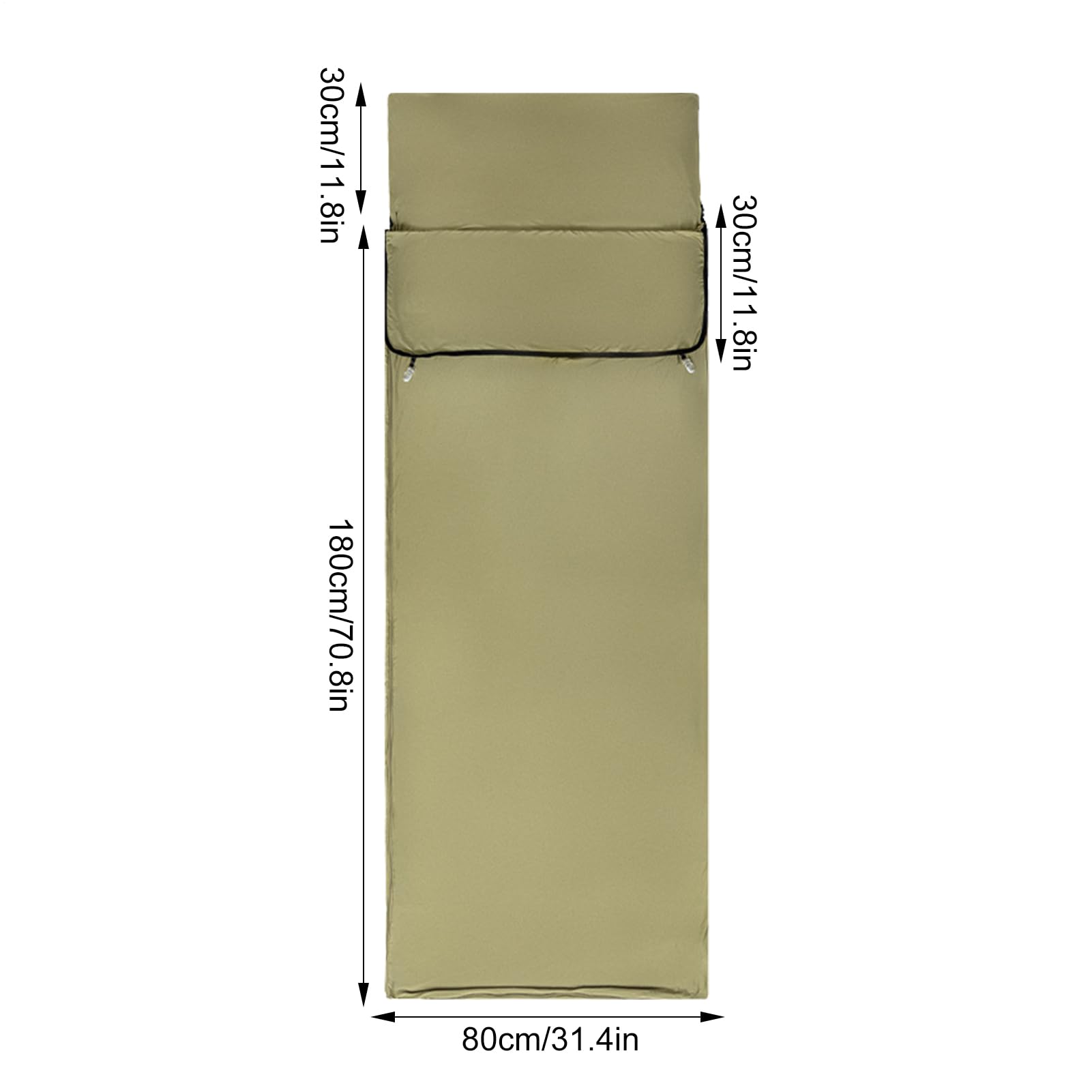 Forro para saco de dormir, saco de descanso transpirable, funda de sobre lavable de 4.7 x 3.93 pulgadas, diseño ligero extraíble, compañero de viaje compacto para mochileros, hotel, camping, albergue