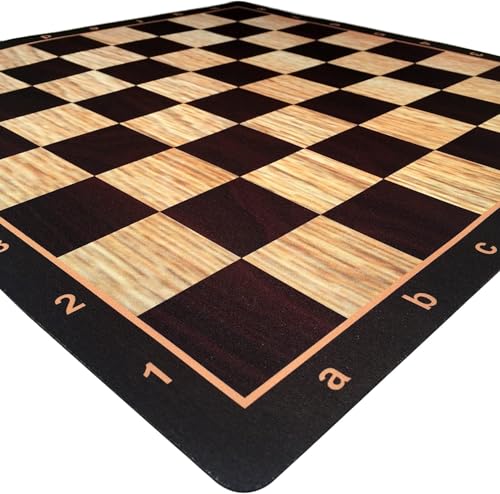 Mousepad Chess Board 20 in. con diseño en madera realista miniatura 2