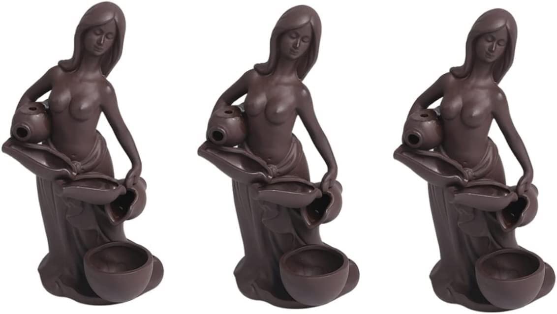 Fornace di incenso, porta bastoncini d'incenso, sirena da bagno, ragazza, bruciatore di incenso, diffusore profumato, diffusore a cascata, bruciatore di incenso, casa da tè, torre di incenso, porta in
