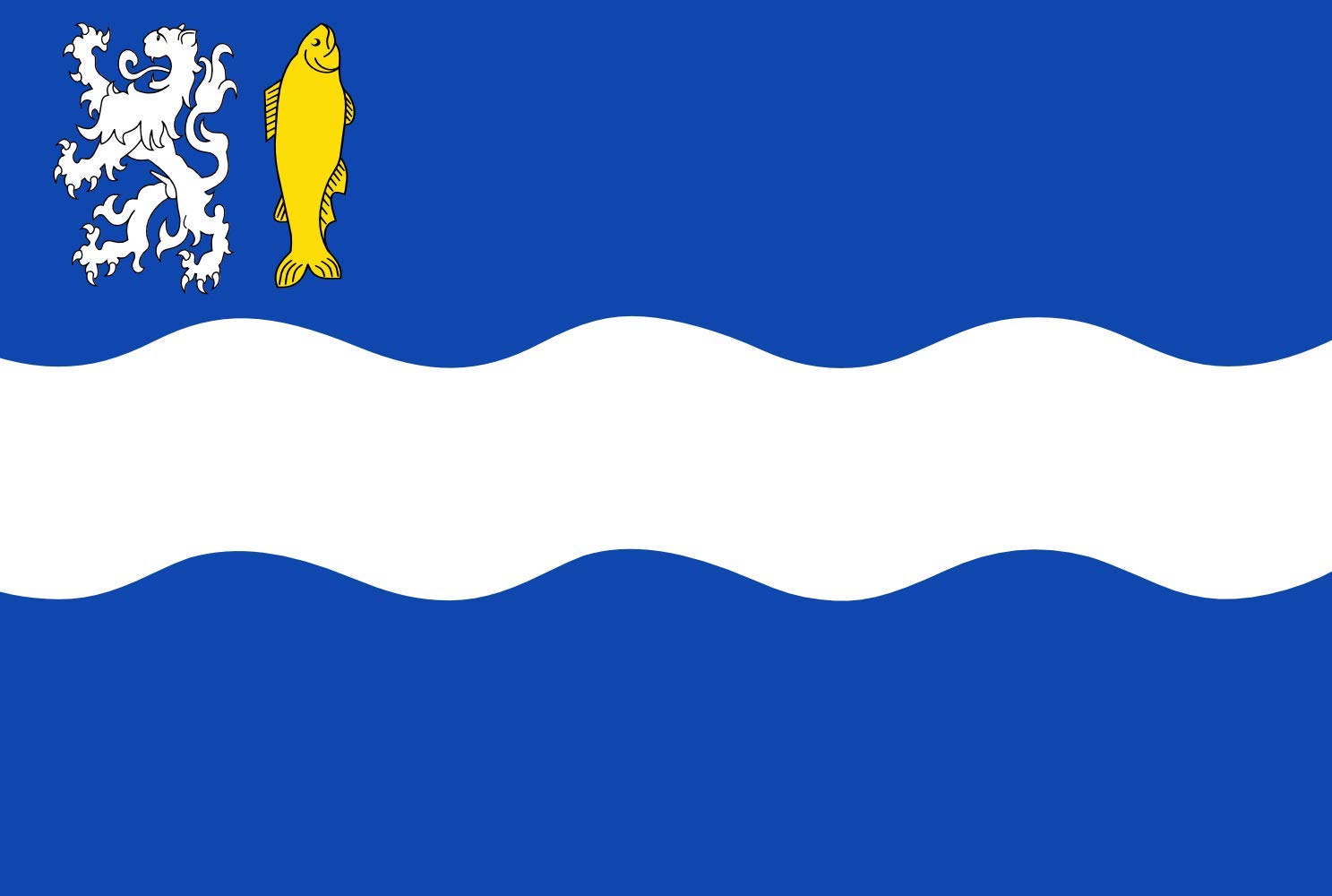 Drapeau Ammerstol grand format vlag de l'ancienne commune de Hollande-Méridionale