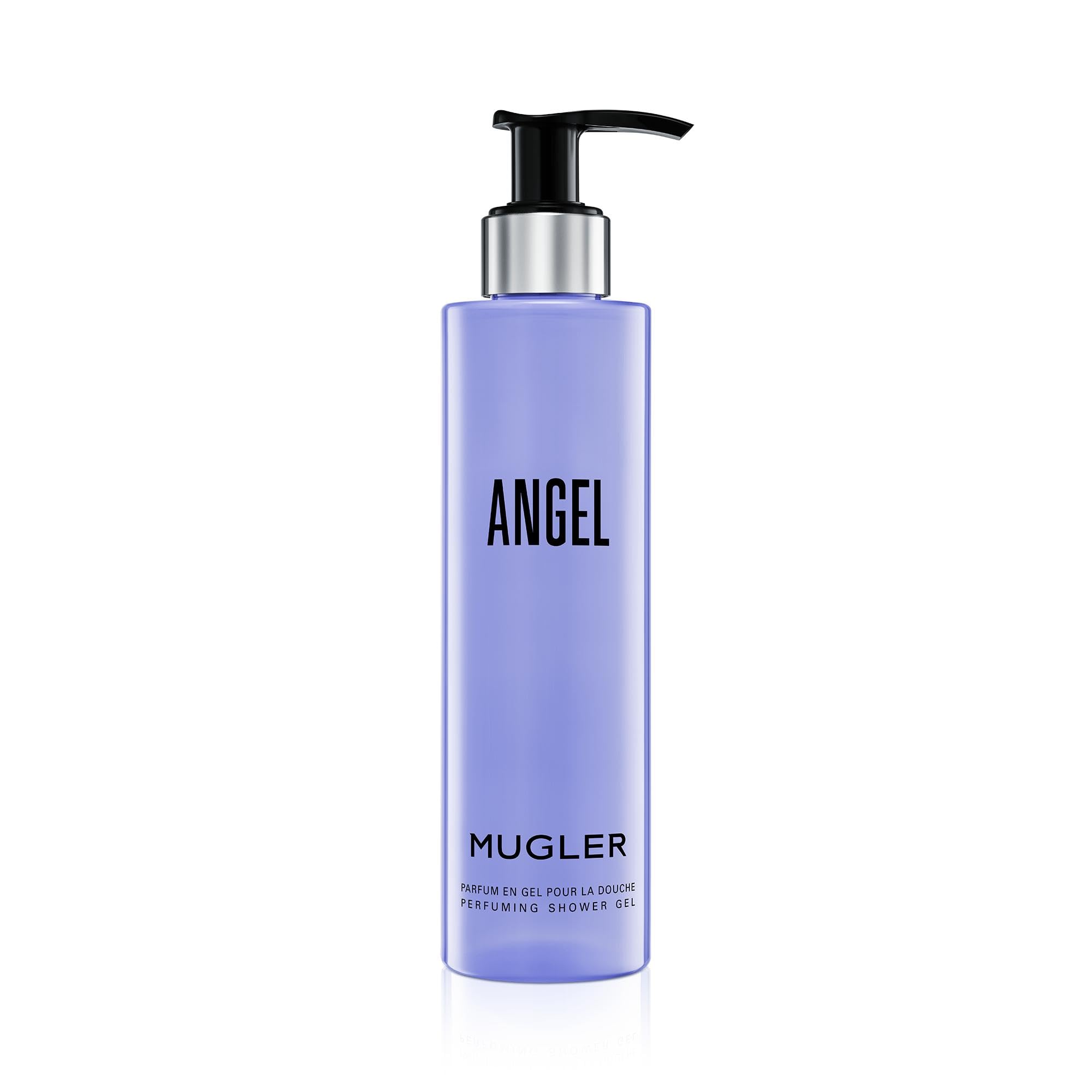MUGLER Angel Eau de Parfum, Perfume para Mujer, Aroma Gourmand con Notas de Ámbar, Fragancia Fascinante, Recargable, 100 ml + MUGLER, Angel, Gel de Ducha Perfumado, 200 ml