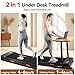 Walking Pad Treadmill with Incline, ADREAM Foldable Under Desk Treadmill, Portable 2 in 1 Walking Running Machine with Remote Control and LED Display