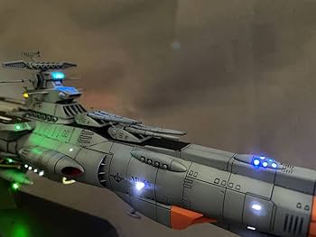 1/1000 ドレッドノート改級補給母艦 アスカ/宇宙戦艦ヤマト2205 地球防衛軍 ドレッドノート改級補給母艦 アスカの電飾を強化する