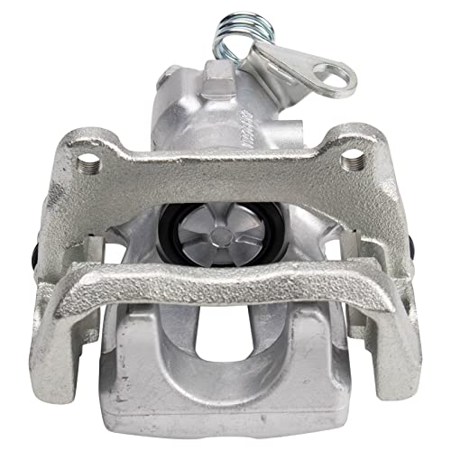 Image of TRQ Rear Brake Pad and Rotor Set Ceramic Solid G Coated Rotors Calipers