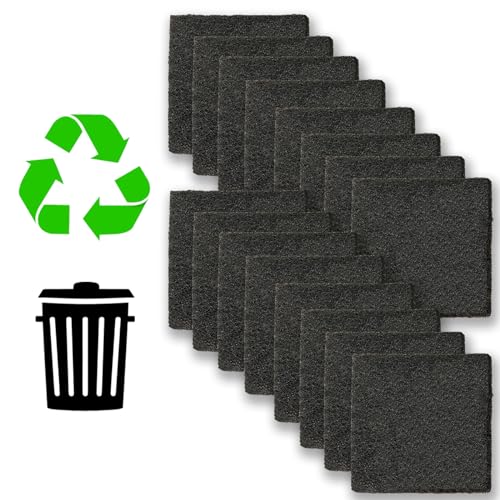 Opiniones y reviews de Basura y reciclaje los más solicitados. 49 Aolleteau Paquete de 16 Filtros de Carbón Activado con 2 Paquetes de Calcomanías de Reciclaje+Basura Compatible con Botes de Basura EKO con Compartimento Incorporado, También...