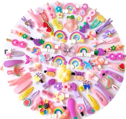 Image of Adilish Fahshion 28Pcs Multi Unicorn Ice Cream Hair Clips Set Baby Hairpin For Kids Girls Toddler Barrettes Hair Accessories Hair Clip (MULTI-COLOR)