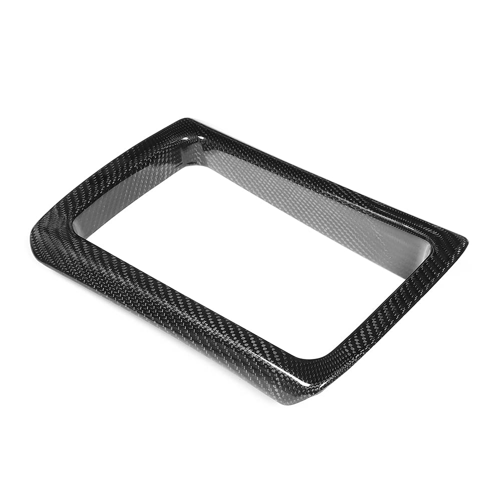 Embellecedor de la Caja de Almacenamiento Trasero, Embellecedor de Almacenamiento del Asiento Trasero de Fibra de Carbono Seco, Corte Preciso, Protección de Superficie Resistente a los Rayos