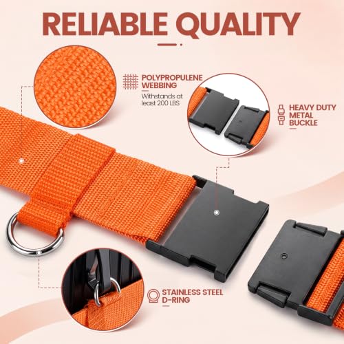 Image of Orzbow Car Seat Belt for Suitcases, Car Seat Strap to Convert Kid Carseat and Carry-on Luggage, Stable & Durable, Baby Airplane Travel Essential