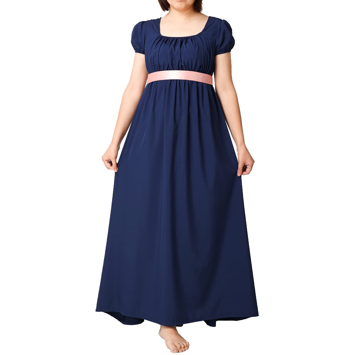 BLESSUME Damen Vintage Ballkleid hohe Taille Tee Kleid