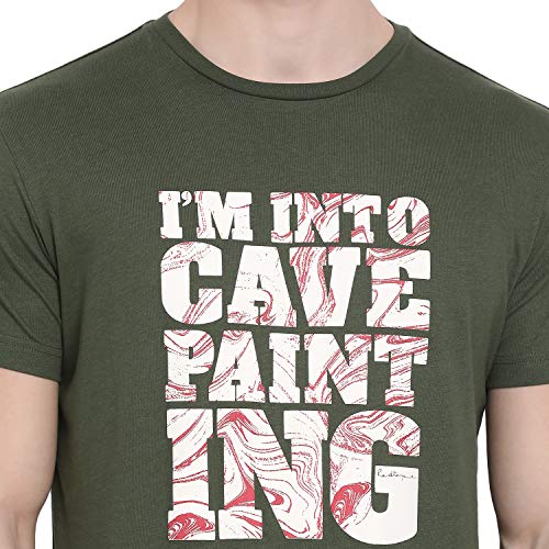 Image of Red Tape Men's Solid Regular Fit T-Shirt