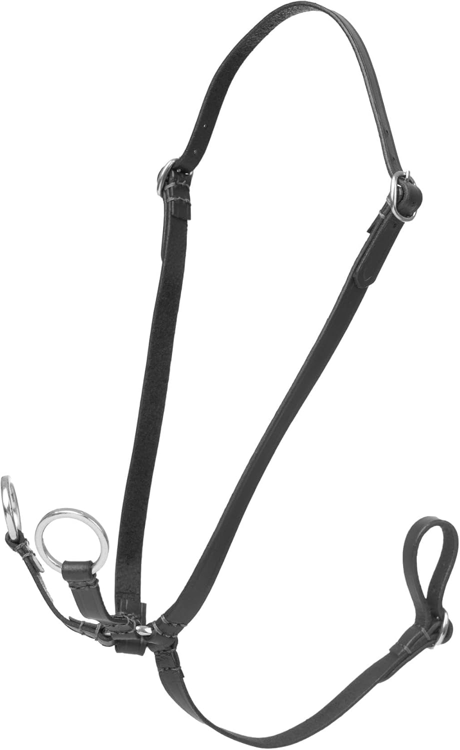 LeMieux Hobby Horse Running Martingale - Black - Soft Leather - Adjustable - Suitable for Ages 3+