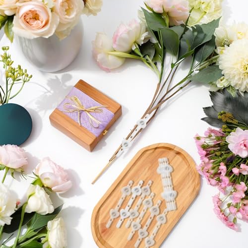 Image of 15Pairs Boutonniere Pins Floral Boutonniere Magnets Decorations, Transparent Corsage Pins Brooches Decors Magnetic Boutonniere Clips, Boutonniere Magnets Supplies for Wedding Bride Groomsmen Decors